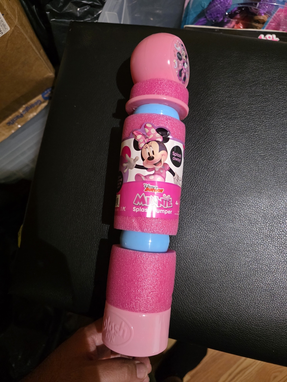 Disney Minnie Mouse Pink & Blue Splash Jumper Toy